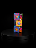 Authentic Schylling Needoh Mini Groovy Glob Swirl- Orange/White